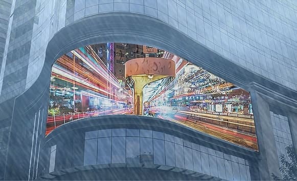 곡선 LED 화면